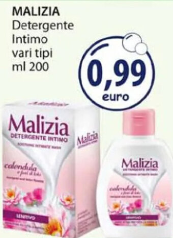 Acqua & Sapone MALIZIA Detergente Intimo vari tipi ml 200 offerta