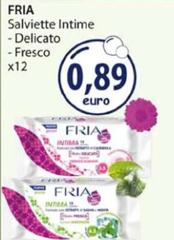 Acqua & Sapone FRIA Salviette Intime - Delicato - Fresco x12 offerta