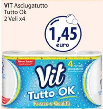 Acqua & Sapone VIT Asciugatutto Tutto Ok 2 Veli x4 offerta