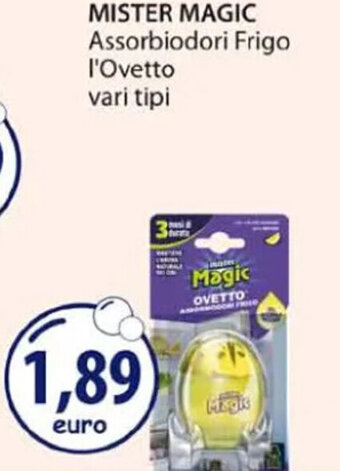Acqua & Sapone MISTER MAGIC Assorbiodori Frigo l'Ovetto vari tipi offerta