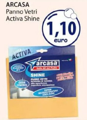 Acqua & Sapone ARCASA Panno Vetri Activa Shine offerta