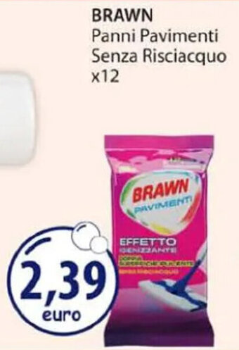 Acqua & Sapone BRAWN Panni Pavimenti Senza Risciacquo x12 offerta