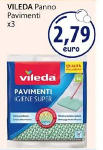 Acqua & Sapone VILEDA Panno Pavimenti x3 offerta