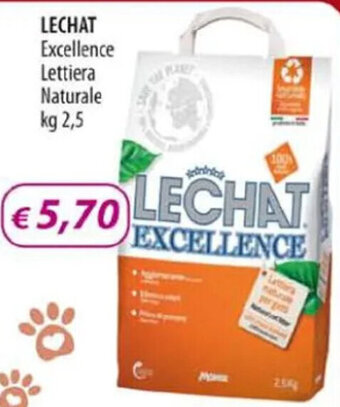 Acqua & Sapone LECHAT Excellence Lettiera Naturale kg 2,5 offerta