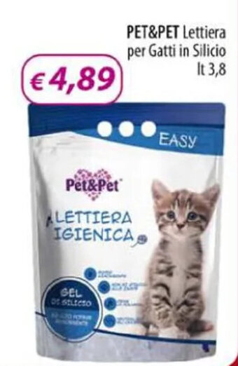 Acqua & Sapone PET&PET Lettiera per Gatti in Silicio lt. 3,8 offerta