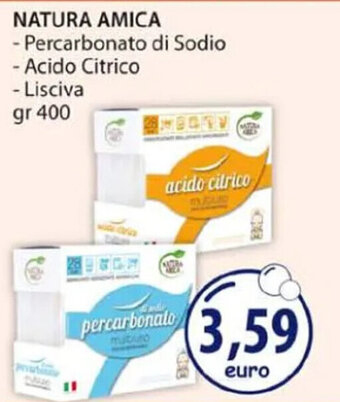 Acqua & Sapone NATURA AMICA - Percarbonato di Sodio - Acido Citrico gr 400 offerta