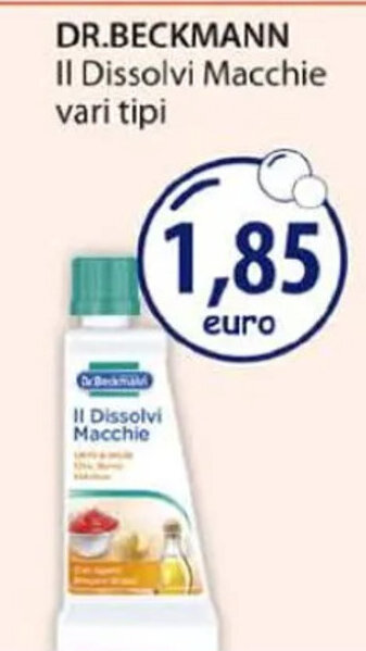 DR.BECKMANN Il Dissolvi Macchie vari tipi
