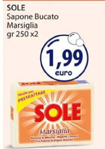 Acqua & Sapone SOLE Sapone Bucato Marsiglia gr 250 x2 offerta