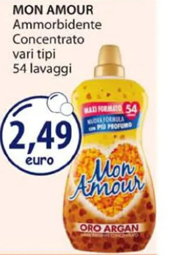 Acqua & Sapone MON AMOUR Ammorbidente Concentrato vari tipi 54 lavaggi offerta