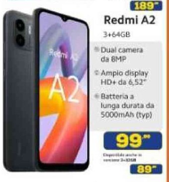 Euronics Redmi A2 offerta