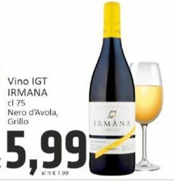 Paghi Poco Vino IGT IRMANA cl 75 offerta