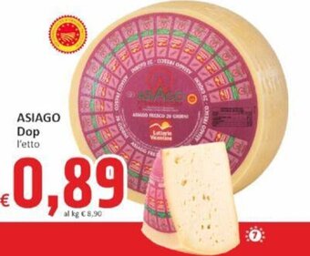 Paghi Poco ASIAGO Dop l'etto offerta