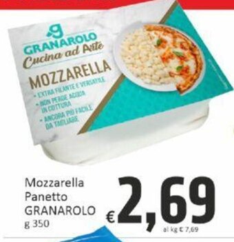 Paghi Poco Mozzarella Panetto GRANAROLO g 350 offerta