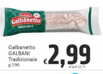 Paghi Poco Galbanetto GALBANI Tradizionale g 190 offerta