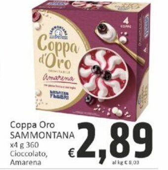 Paghi Poco Coppa Oro SAMMONTANA x4 g 360 offerta