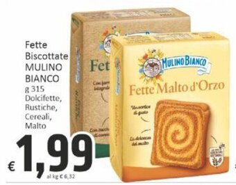 Fette Biscottate MULINO BIANCO g 315