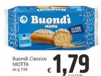 Paghi Poco Buondì Classico MOTTA x6 g 198 offerta