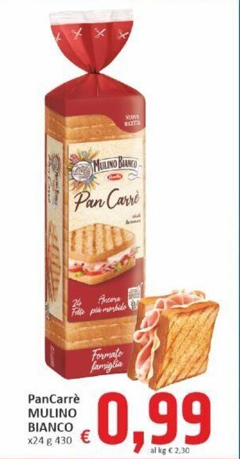 Paghi Poco PanCarrè MULINO BIANCO x24 g 430 offerta