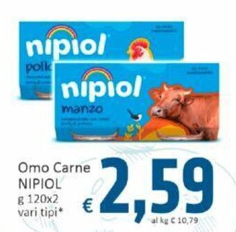 Paghi Poco Omo Carne NIPIOL g 120x2 vari tipi* offerta
