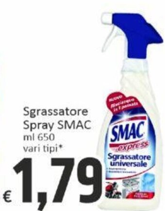 Paghi Poco Sgrassatore Spray SMAC ml 650 vari tipi* offerta