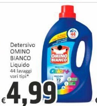 Paghi Poco Detersivo OMINO BIANCO Liquido 44 lavaggi vari tipi* offerta
