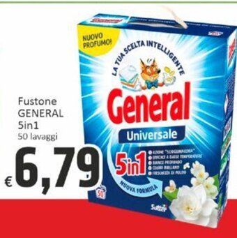 Paghi Poco Fustone GENERAL 5in1 50 lavaggi offerta