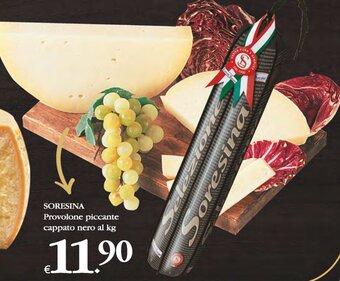 Deco Supermercati SORESINA Provolone piccante cappato nero al kg offerta
