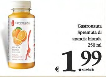 Gastronauta Spremuta di arancia bionda 250 ml