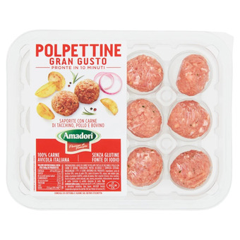 Ipercoop Linea polpettine di tacchino e pollo amadori offerta