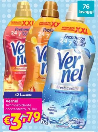 Saponi e profumi Vernel Ammorbidente concentrato 76 lav. offerta