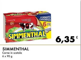 Iper Tosano SIMMENTHAL Carne in scatola 6 x 90 g offerta