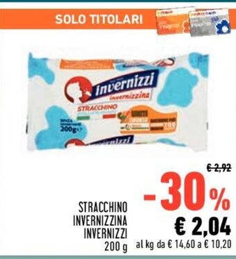 Conad STRACCHINO INVERNIZZINA INVERNIZZI 200 g offerta