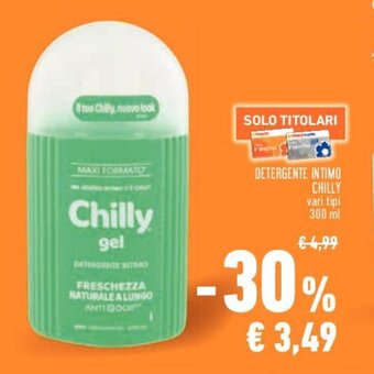 Conad DETERGENTE INTIMO CHILLY vari tipi 300 ml offerta
