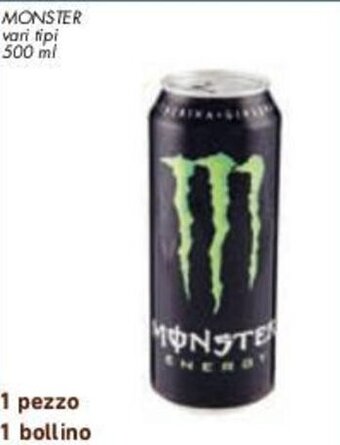 Conad MONSTER vari tipi 500 ml offerta