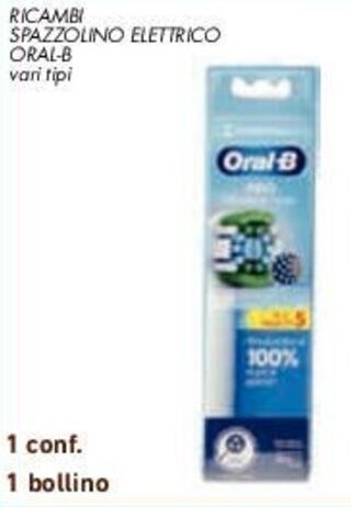 Conad RICAMBI SPAZZOLINO ELETTRICO ORAL-B vari tipi offerta