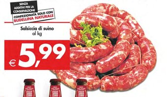 Deco Supermercati Salsiccia di suino offerta