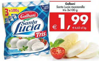 Deco Supermercati Galbani Santa Lucia mozzarella tris 3x100 g offerta