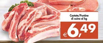 Costate/Puntine di suino al kg