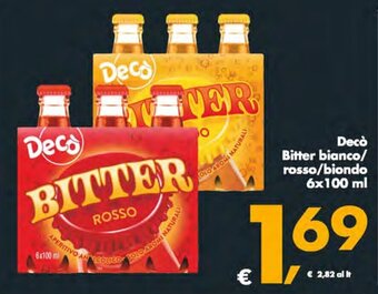 Deco Supermercati Deco Bitter bianco/ rosso/biondo 6x100 ml offerta