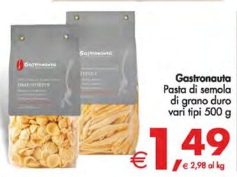 Deco Supermercati Gastronauta Pasta di semola di grano duro vari tipi 500 g offerta