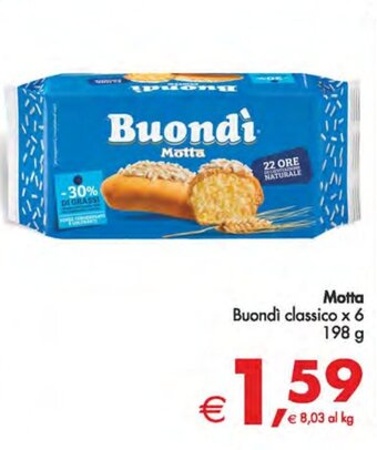 Deco Supermercati Motta Buondì classico x 6 198 g offerta
