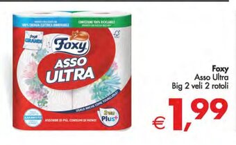 Deco Supermercati Foxy Asso Ultra Big 2 veli 2 rotoli offerta