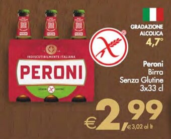 Deco Supermercati Peroni Birra Senza Glutine 3x33 cl offerta