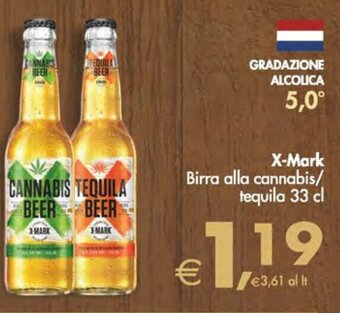 Deco Supermercati X-Mark Birra alla cannabis/ tequila 33 cl offerta