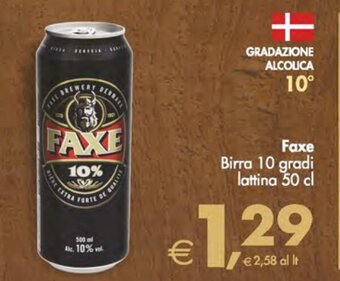 Faxe Birra 10 gradi lattina 50 cl