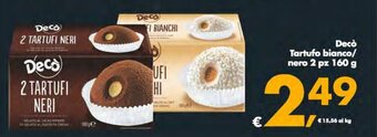 Deco Supermercati Decò Tartufo bianco/ nero 2 pz 160 g offerta