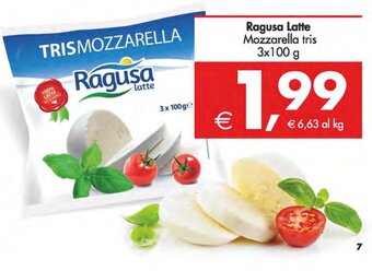 Deco Supermercati Ragusa Latte Mozzarella tris 3x100 g offerta