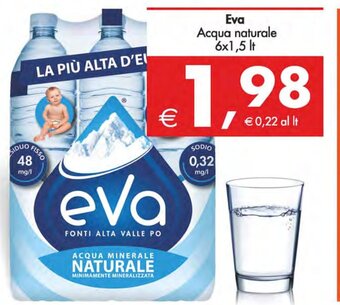 Deco Supermercati Eva Acqua naturale 6x1,5 lt offerta