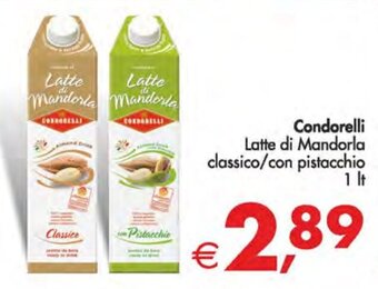 Deco Supermercati Condorelli Latte di Mandorla classico/con pistacchio 1 lt offerta
