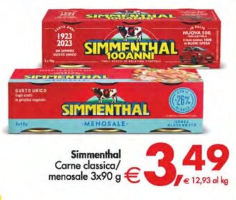 Deco Supermercati Simmenthal Carne classica/ menosale 3x90 g offerta